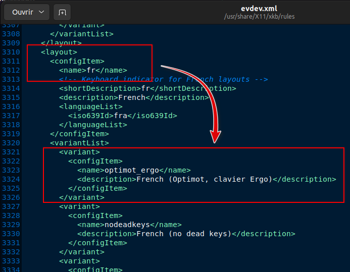 Copier dans les fichiers xml